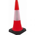 Traffic Cone with Rubber Base 100CM | Safety Supply