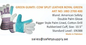 Supplier of Double Palm Leather Glove in UAE