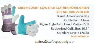 Supplier of Double Palm Leather Glove in UAE